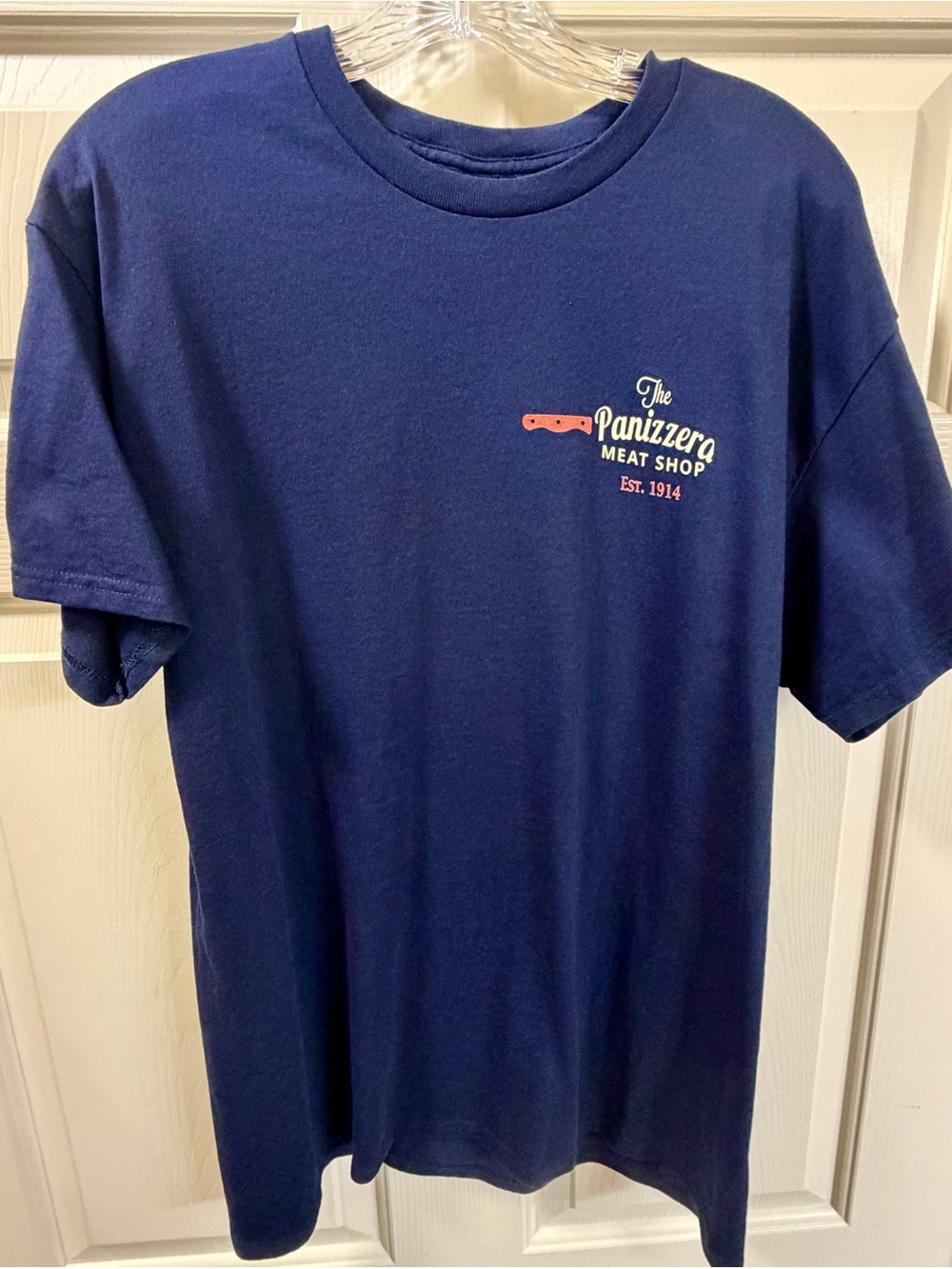 Panizzera Meat T-Shirt Mens Large Blue Occidental California Graphic T-shirt